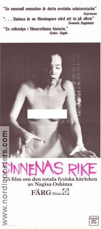 Sinnenas rike 1976 poster Tatsuya Fuji Eiko Matsuda Aoi Nakajima Nagisa Oshima Asien Filmen från: Japan