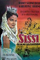 Sissi älskad kejsarinna 1958 poster Romy Schneider