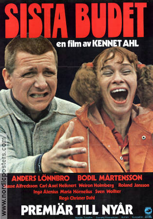 Sista budet 1981 poster Anders Lönnbro Bodil Mårtensson Christer Dahl