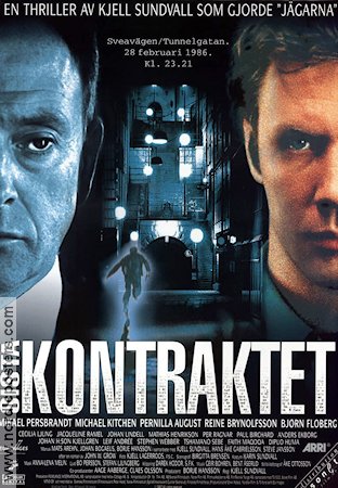 Sista kontraktet 1998 poster Mikael Persbrandt Michael Kitchen Pernilla August Kjell Sundvall Poliser