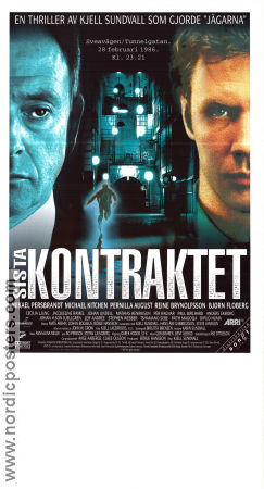 Sista kontraktet 1998 poster Mikael Persbrandt Michael Kitchen Pernilla August Kjell Sundvall Poliser