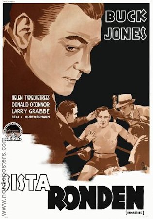 Sista ronden 1939 poster Buck Jones Boxning