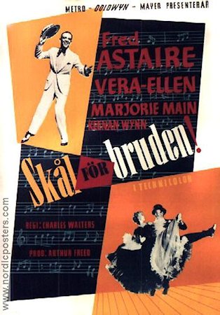 Skål för bruden 1952 poster Fred Astaire Vera-Ellen Dans