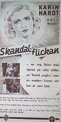 Skandalflickan 1936 poster Karin Hardt