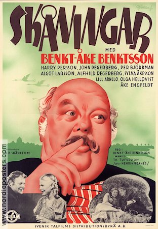 Skåningar 1944 poster Bengt-Åke Bengtsson Harry Persson Eric Rohman art