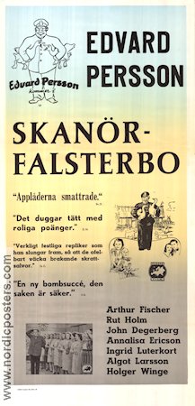 Skanör-Falsterbo 1939 poster Edvard Persson Arthur Fischer Rut Holm Emil A Lingheim Hitta mer: Skåne