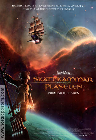 Skattkammarplaneten 2002 poster Joseph Gordon-Levitt Ron Clements Animerat
