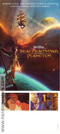 Skattkammarplaneten 2002 poster Joseph Gordon-Levitt Ron Clements Animerat