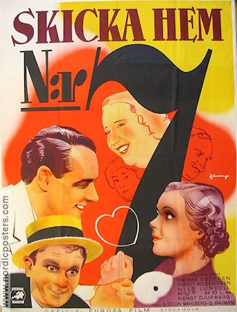 Skicka hem nr 7 1937 poster Dagmar Ebbesen Birgit Rosengren Eric Rohman art Hitta mer: Large poster