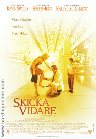 Skicka vidare 2000 poster Kevin Spacey Haley Joel Osment Helen Hunt Mimi Leder