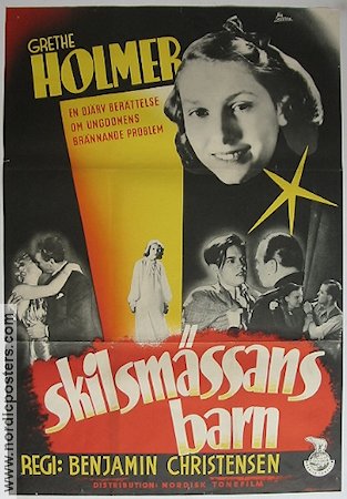 Skilsmässans barn 1939 poster Grethe Holmer Danmark