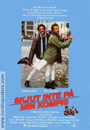 Skjut inte på min kompis 1986 poster Gregory Hines Billy Crystal Steven Bauer Peter Hyams