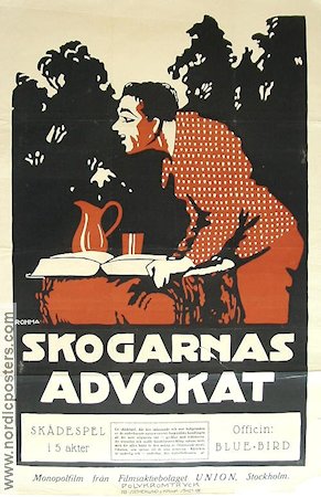 Skogarnas advokat 1917 poster Myrtle Gonzalez Eric Rohman art