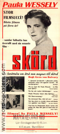 Skörd 1936 poster Paula Wessely Attila Hörbiger Geza von Bolvary Filmen från: Austria