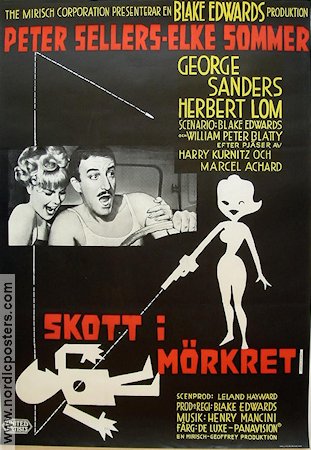 Skott i mörkret 1964 poster Peter Sellers Elke Sommer Blake Edwards Hitta mer: Pink Panther Vapen