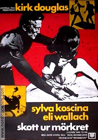 Skott ur mörkret 1968 poster Kirk Douglas Sylva Koscina Eli Wallach David Lowell Rich