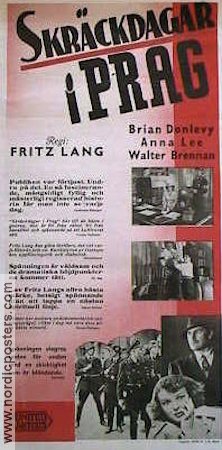 Skräckdagar i Prag 1945 poster Brian Donlevy Fritz Lang