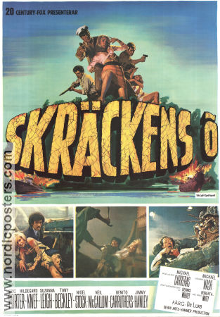 Skräckens ö 1968 poster Eric Porter Hildegard Knef Michael Carreras Filmbolag: Hammer Films