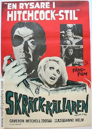 Skräck-källaren 1970 poster Cameron Mitchell