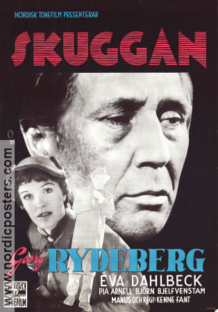 Skuggan 1953 poster Georg Rydeberg Eva Dahlbeck Pia Arnell Kenne Fant