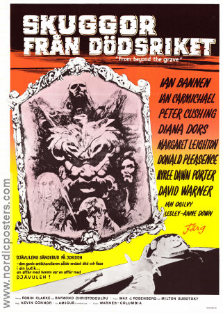 Skuggor från dödsriket 1974 poster Peter Cushing Ian Bannen Ian Carmichael Kevin Connor