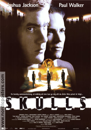 The Skulls 2000 poster Joshua Jackson Paul Walker Hill Harper Rob Cohen