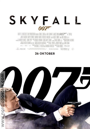 Skyfall 2012 poster Daniel Craig Javier Bardem Naomie Harris Sam Mendes