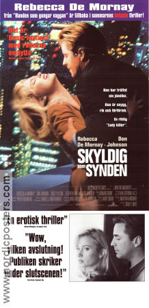 Skyldig som synden 1993 poster Rebecca de Mornay Don Johnson Stephen Lang Sidney Lumet