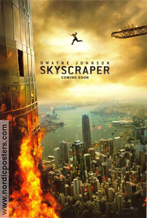 Skyscraper 2018 poster Dwayne Johnson Neve Campbell Chin Han Rawson Marshall Thurber