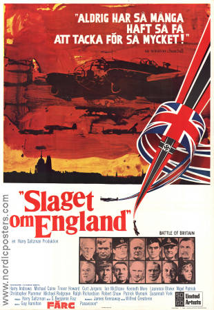 Slaget om England 1969 poster Michael Caine Trevor Howard Harry Andrews Guy Hamilton Krig Flyg Hitta mer: Nazi