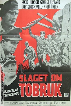 Slaget om Tobruk 1967 poster Rock Hudson Krig