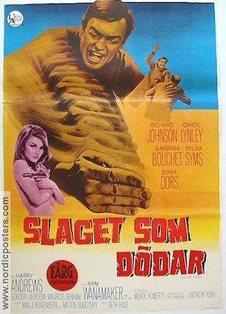 Slaget som dödar 1968 poster Richard Johnson Barbara Bouchet Kampsport Agenter