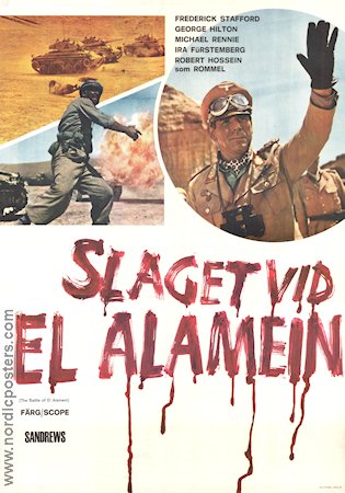 Slaget vid El Alamein 1969 poster Frederick Stafford George Hilton Michael Rennie Giorgio Ferroni Krig