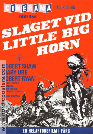 Slaget vid Little Big Horn 1967 poster Robert Shaw Mary Ure Ty Hardin Robert Siodmak