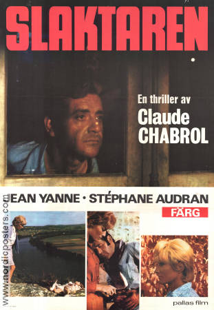 Slaktaren 1970 poster Stéphane Audran Jean Yanne Antonio Passalia Claude Chabrol