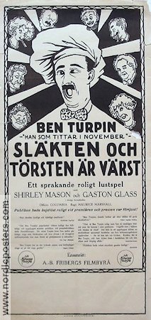 Släkten och törsten är värst 1928 poster Ben Turpin