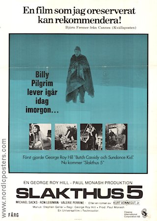 Slakthus 5 1972 poster Michael Sacks George Roy Hill