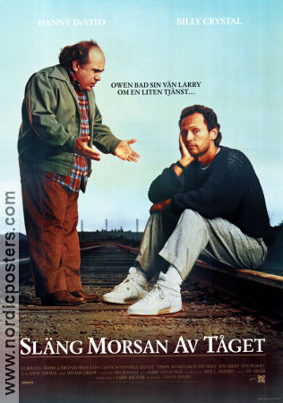 Släng morsan av tåget 1987 poster Billy Crystal Kim Greist Danny de Vito Tåg