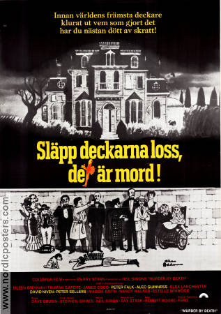 Släpp deckarna loss det är mord 1976 poster Peter Sellers David Niven Robert Moore