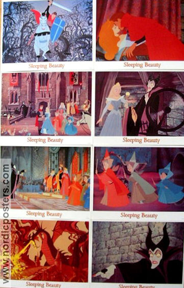 Sleeping Beauty 1959 lobbykort Animerat