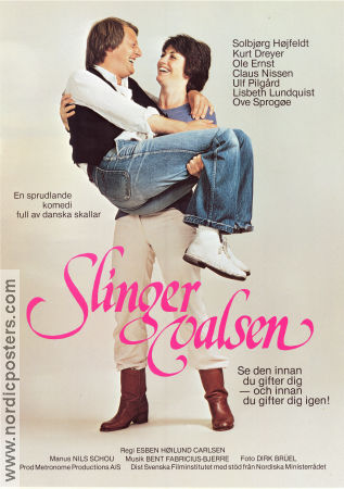 Slingervalsen 1981 poster Solbjörg Höjfeldt Ole Ernst Nikolaj Harris Esben Höilund Carlsen Danmark