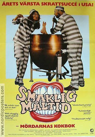 Smaklig måltid 1982 poster Paul Bartel Mat och dryck