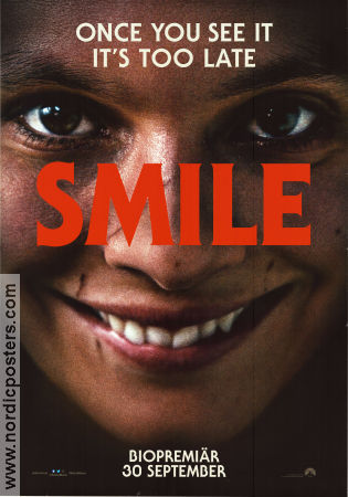 Smile 2022 poster Sosie Bacon Jessie T Usher Kyle Gallner Parker Finn