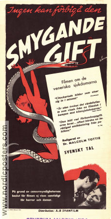 Smygande gift 1946 poster Ernst Neuhardt Elinore Beck Kurt Reding Dokumentärer Medicin och sjukhus