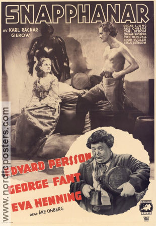 Snapphanar 1941 poster Edvard Persson George Fant Eva Henning Åke Ohberg