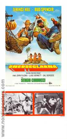 Snedseglarna 1981 poster Terence Hill Bud Spencer John Fujioka Sergio Corbucci