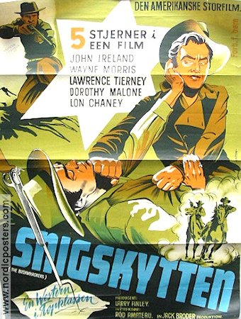 Snigskytten 1956 poster John Ireland