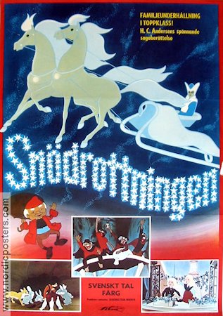 Snödrottningen 1988 poster Animerat Finland