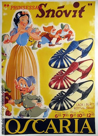 Snövit Oscaria 1938 affisch Hitta mer: Advertising