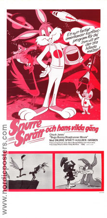 Snurre Sprätt och hans vilda gäng 1979 poster Mel Blanc Bugs Bunny Chuck Jones Animerat